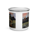 Volcano Trolls Poster Enamel Mug by Brian Pilkington