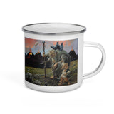 Volcano Trolls Poster Enamel Mug by Brian Pilkington