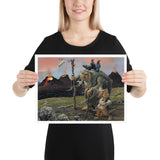 Volcano Trolls Poster by Brian Pilkington