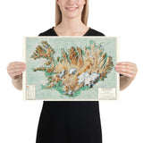 Map of Iceland, AD 1928