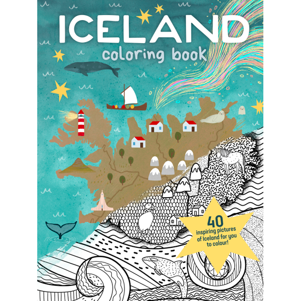 Iceland Coloring Book
