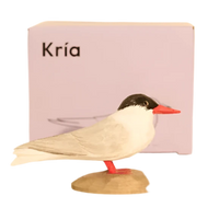 Handcarved Wooden Bird - Arctic Tern (Kría)