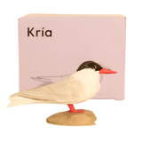 Handcarved Wooden Bird - Arctic Tern (Kría)