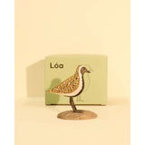 Handcarved Wooden Bird - European Golden Plover (Lóa)