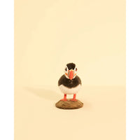 Handcarved Wooden Bird - Atlantic Puffin (Lundi)