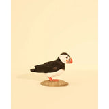 Handcarved Wooden Bird - Atlantic Puffin (Lundi)