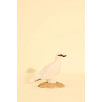 Handcarved Wooden Bird - Rock Ptarmigan (Rjúpa)