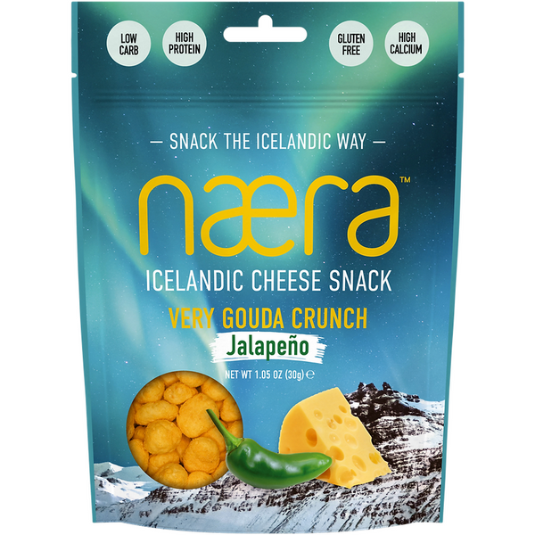 Næra - Icelandic Cheese Snacks w/Jalapeno