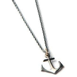 Silver Anchor Necklace - By Orrifinn Jewels