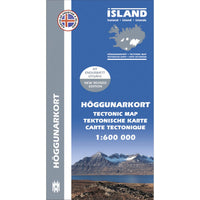 Map of Iceland - Tectonic Map