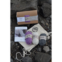 DIY Knitting Kit: 3 skeins of yarn + Book with knitting recipes