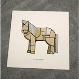 Icelandic Horse Print by Farvi Studio