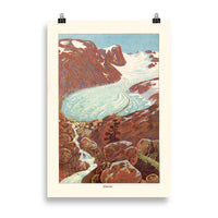 Poster - Glacier In The South Illustration from Mon Proffeseur, 1893