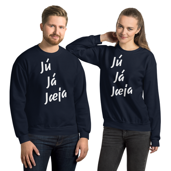 "How To Speak Icelandic Using Only 3 Words" Sweatshirt