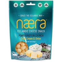 Næra - Power Protein Crunch Sour Cream & Onion Cheese Snacks!