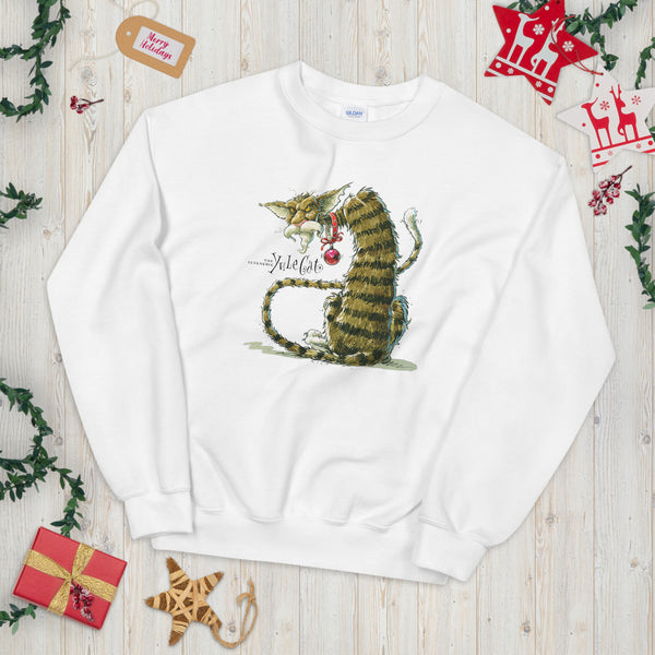 Yule Cat by Pilkington. Unisex Sweatshirt